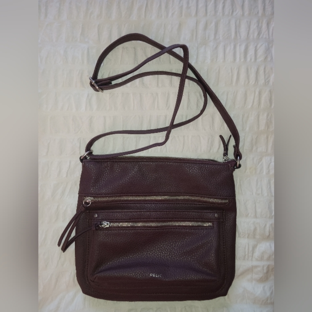 Relic Plum Brown Crossbody Bag
